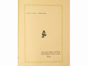 Alberto Carocci : Narcisso  - Asta Libri Antichi e Libri d'Arte - Associazione Nazionale - Case d'Asta italiane