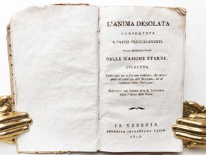 Lotto di libri antichi edificanti  - Asta Libri Antichi e Libri d'Arte - Associazione Nazionale - Case d'Asta italiane