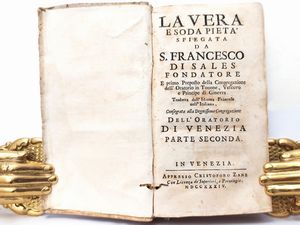 Lotto di due libri religiosi  - Asta Libri Antichi e Libri d'Arte - Associazione Nazionale - Case d'Asta italiane
