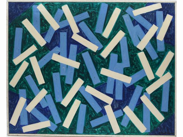 Osvaldo Medici Del Vascello : Senza titolo 1965  - Asta L'Arte di Arredare - Associazione Nazionale - Case d'Asta italiane