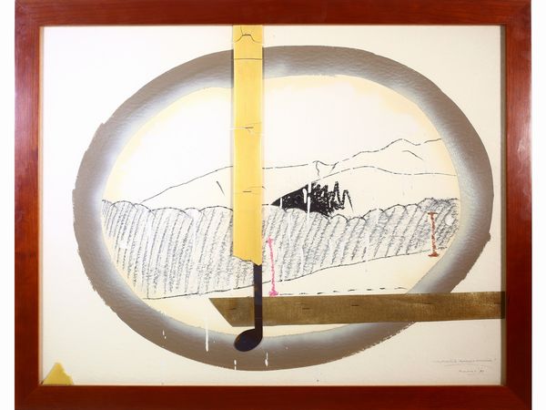 CONCETTO POZZATI : Impossibile paesaggio musicale 1991  - Asta L'Arte di Arredare - Associazione Nazionale - Case d'Asta italiane
