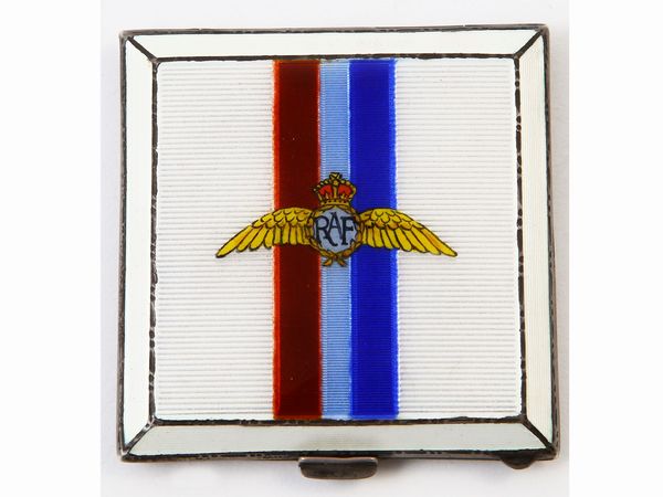 Specchio da borsetta in argento e smalti Raf  - Asta L'Arte di Arredare - Associazione Nazionale - Case d'Asta italiane