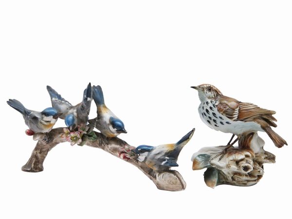 Due gruppi ornamentali in ceramica  - Asta L'Arte di Arredare - Associazione Nazionale - Case d'Asta italiane