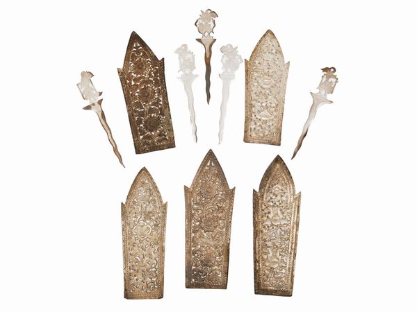 Lotto di curiosit� in argento  - Asta L'Arte di Arredare - Associazione Nazionale - Case d'Asta italiane