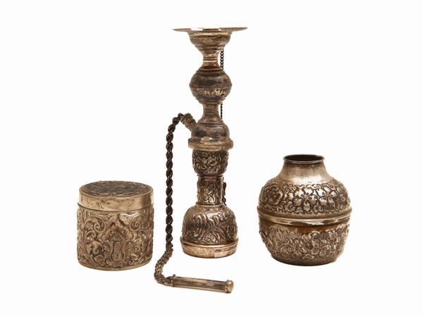 Lotto di curiosit� in argento  - Asta L'Arte di Arredare - Associazione Nazionale - Case d'Asta italiane