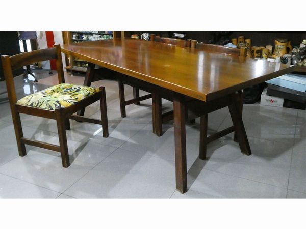 GIOVANNI MICHELUCCI : Set da pranzo Torbecchia, Poltronova Anni Sessanta  - Asta L'Arte di Arredare - Associazione Nazionale - Case d'Asta italiane