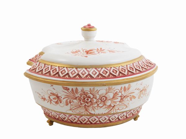 Biscottiera in ceramica  - Asta L'Arte di Arredare - Associazione Nazionale - Case d'Asta italiane