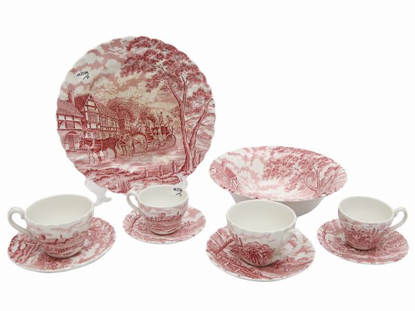 Servizio da t� e caff� in terraglia inglese  - Asta L'Arte di Arredare - Associazione Nazionale - Case d'Asta italiane