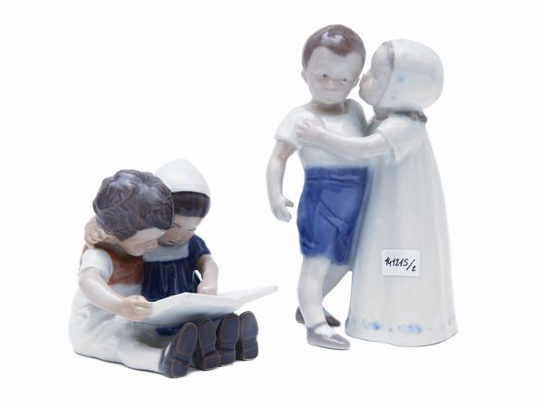 Due gruppi in porcellana danese  - Asta L'Arte di Arredare - Associazione Nazionale - Case d'Asta italiane