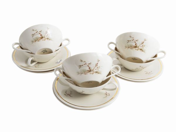 Servizio da consomm� in porcellana, Bavaria  - Asta L'Arte di Arredare - Associazione Nazionale - Case d'Asta italiane