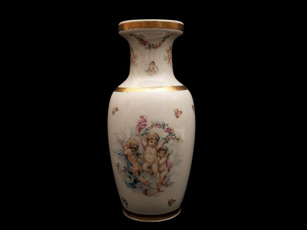 Vaso in porcellana, Limoges  - Asta L'Arte di Arredare - Associazione Nazionale - Case d'Asta italiane
