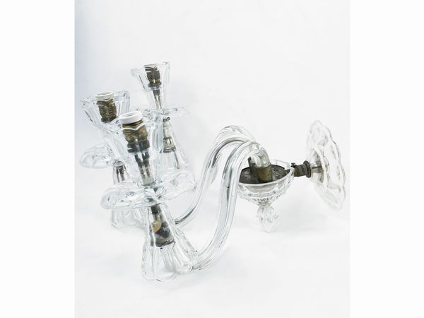 Serie di tre appliques in vetro  - Asta L'Arte di Arredare - Associazione Nazionale - Case d'Asta italiane