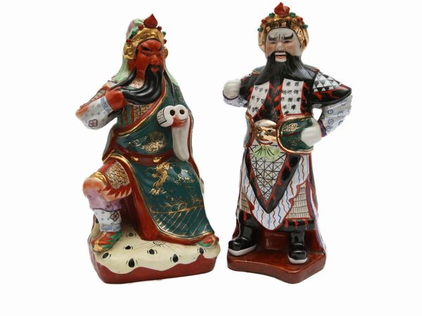 Due figure in porcellana policroma  - Asta L'Arte di Arredare - Associazione Nazionale - Case d'Asta italiane