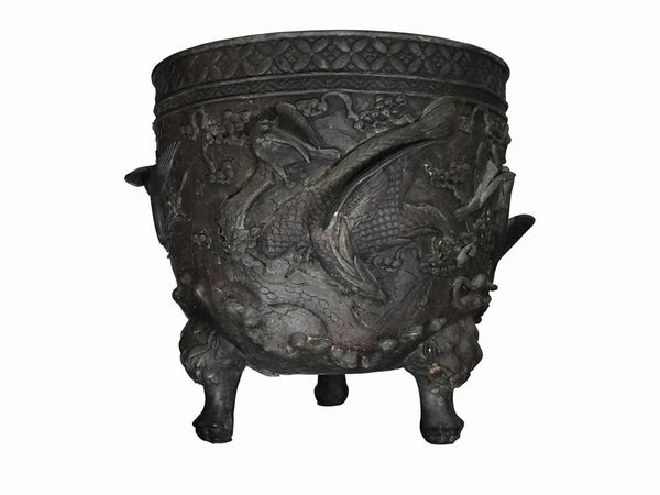 Portavasi in bronzo  - Asta L'Arte di Arredare - Associazione Nazionale - Case d'Asta italiane