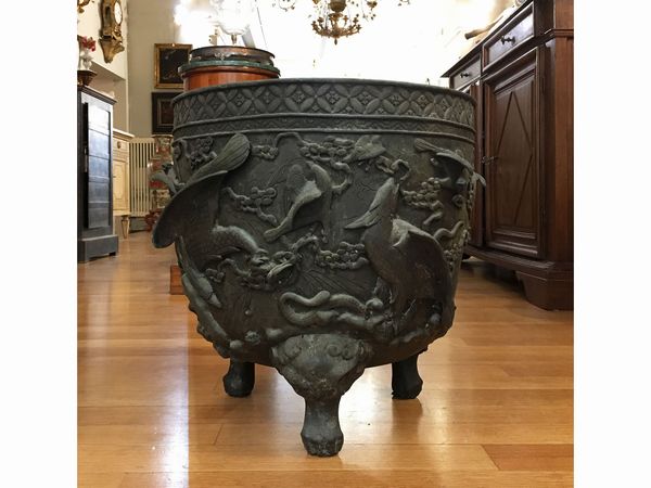 Portavasi in bronzo  - Asta L'Arte di Arredare - Associazione Nazionale - Case d'Asta italiane