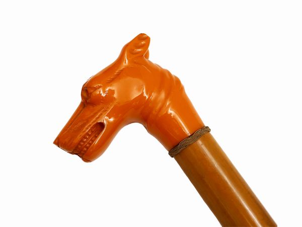 Bastone da collezione in legno e resina  - Asta L'Arte di Arredare - Associazione Nazionale - Case d'Asta italiane