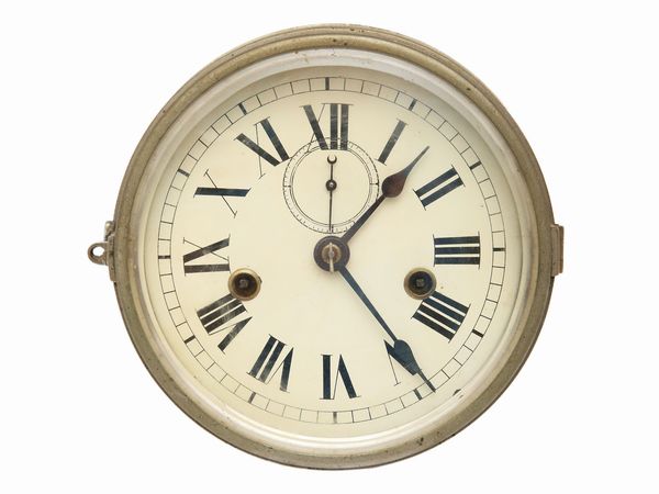 Orologio da nave in metallo  - Asta L'Arte di Arredare - Associazione Nazionale - Case d'Asta italiane