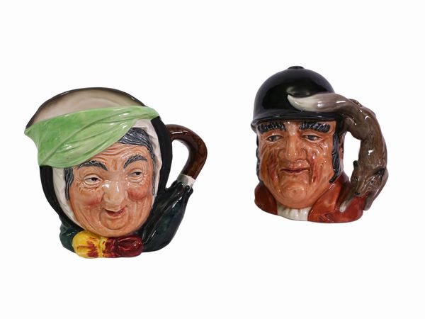 Due boccali in ceramica Royal Doulton  - Asta L'Arte di Arredare - Associazione Nazionale - Case d'Asta italiane