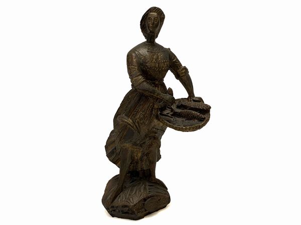 Angelo Biancini : Pescivendola  - Asta L'Arte di Arredare - Associazione Nazionale - Case d'Asta italiane