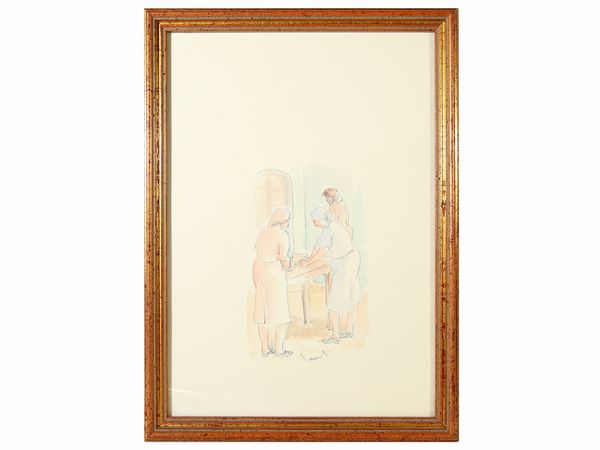 Lotto di dipinti e bozzetti  - Asta L'Arte di Arredare - Associazione Nazionale - Case d'Asta italiane