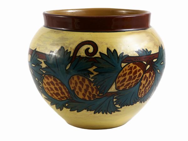 Cachepot in ceramica, La Frattegiana  - Asta L'Arte di Arredare - Associazione Nazionale - Case d'Asta italiane