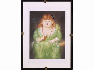 Lotto di cartoline e litografie: Alberto Fremura, Antonio Possenti e Fernando Botero  - Asta L'Arte di Arredare - Associazione Nazionale - Case d'Asta italiane