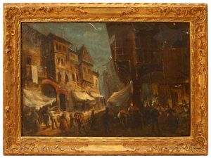 Scuola dell'italia settentrionale del XIX secolo - Mercato