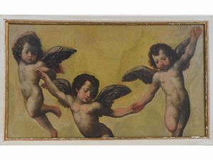 Cerchia di Jacopo Vignali, XVII secolo - Putti alati