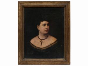 Scuola toscana - Ritratto femminile