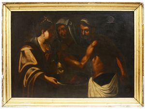 Cerchia di Carlo Sellitto - Salom riceve la testa del Battista