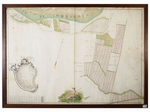 Luigi Passega de Passeyer - Pianta della propriet� detta la Ca' Vecchia appartenente al Conte Giambattista Saracco