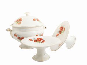 Lotto di accessori d'epoca per la tavola in terraglia, Societ� Ceramica Richard  - Asta L'Arte di Arredare - Associazione Nazionale - Case d'Asta italiane