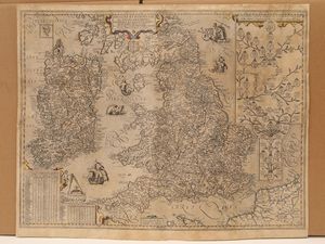 Abraham Ortelius - Angliae et Hiberniae Accurata Descriptio, Veteribus et Recentioribus Nominibus Illustrata...