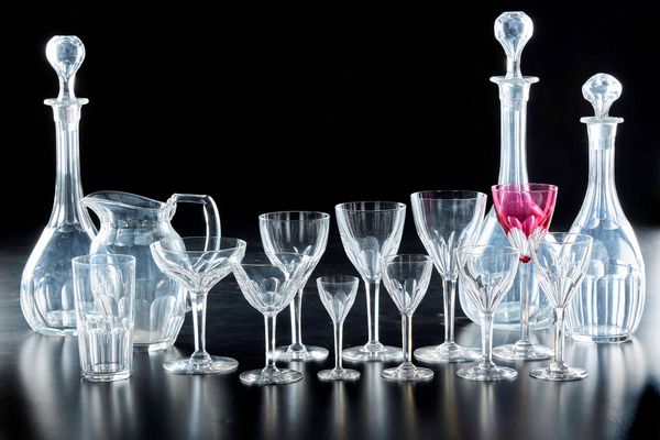 Servizio di calici<BR>Belgio, Manifattura Val Saint Lambert, prima met del XX secolo  - Asta Arredo per la Tavola | Cambi Time  - Associazione Nazionale - Case d'Asta italiane