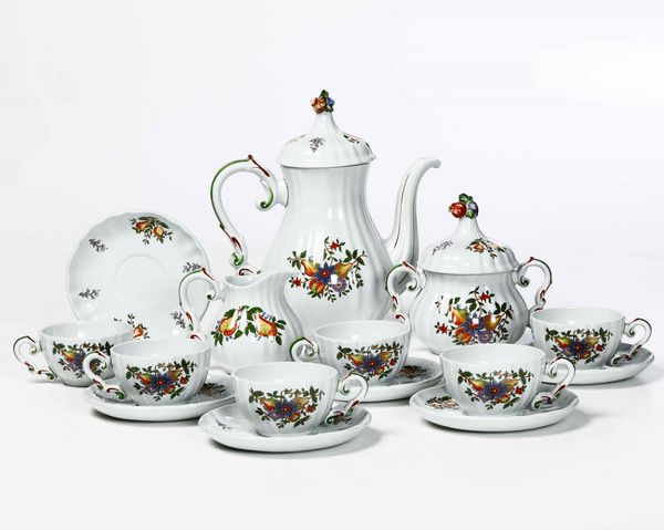 Servizio da caff Vecchia Pescara <BR>Laveno, Societ Ceramica Italiana, seconda met del XX secolo Modello di Guido Andlovitz (1900-1971), 1943 circa  - Asta Arredo per la Tavola | Cambi Time  - Associazione Nazionale - Case d'Asta italiane