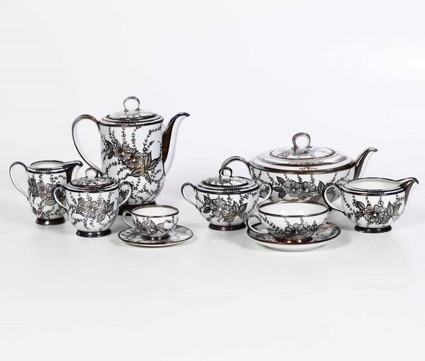 Servizio da t e caff <BR>Laveno, Societ Ceramica Italiana, secondo quarto del XX secolo  - Asta Arredo per la Tavola | Cambi Time  - Associazione Nazionale - Case d'Asta italiane