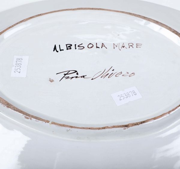 Oliera<BR>Albisola Marina, Manifattura Olivero Pina Ceramiche d'Arte, 1971-1980 circa  - Asta Arredo per la Tavola | Cambi Time  - Associazione Nazionale - Case d'Asta italiane