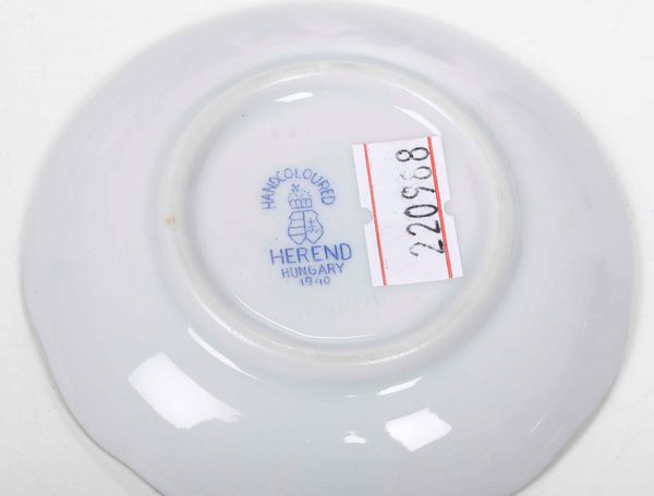 Servizio da colazione <BR>Ungheria, Manifattura Herend, circa 1940  - Asta Arredo per la Tavola | Cambi Time  - Associazione Nazionale - Case d'Asta italiane