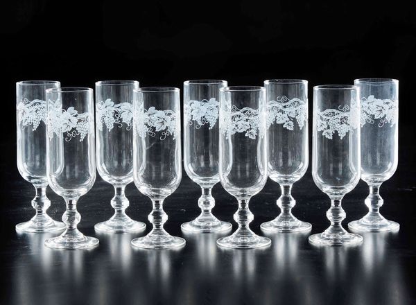 Cinquantuno fltes<BR>Francia, Arques, Manifattura Luminarc, seconda met del XX secolo  - Asta Arredo per la Tavola | Cambi Time  - Associazione Nazionale - Case d'Asta italiane