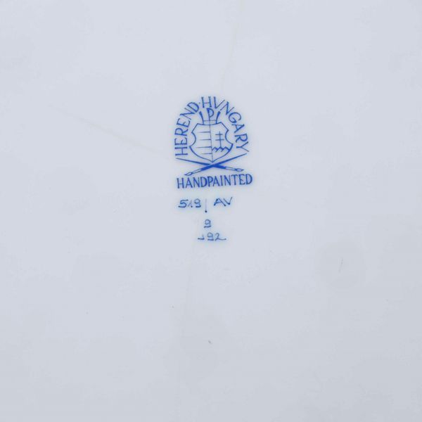 Quattro pezzi dal servizio Apponyi Green<BR>Ungheria, Manifattura Herend, seconda met del XX secolo  - Asta Arredo per la Tavola | Cambi Time  - Associazione Nazionale - Case d'Asta italiane