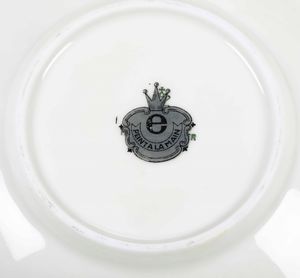 Servizio da t� e caff�<BR>Germania, Manifattura Hutschenreuther (porcellana) <BR>Probabilmente Boemia, Manifattura di Eichwald (decorazione),  XX secolo  - Asta Arredo per la Tavola | Cambi Time  - Associazione Nazionale - Case d'Asta italiane