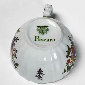 Servizio da caff Vecchia Pescara <BR>Laveno, Societ Ceramica Italiana, seconda met del XX secolo Modello di Guido Andlovitz (1900-1971), 1943 circa  - Asta Arredo per la Tavola | Cambi Time  - Associazione Nazionale - Case d'Asta italiane