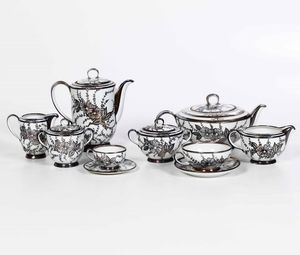 Servizio da t e caff <BR>Laveno, Societ Ceramica Italiana, secondo quarto del XX secolo  - Asta Arredo per la Tavola | Cambi Time  - Associazione Nazionale - Case d'Asta italiane