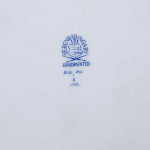 Quattro pezzi dal servizio Apponyi Green<BR>Ungheria, Manifattura Herend, seconda met del XX secolo  - Asta Arredo per la Tavola | Cambi Time  - Associazione Nazionale - Case d'Asta italiane