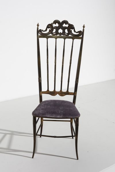 MANIFATTURA ITALIANA : Coppia di sedie Chiavarine  - Asta Asta 370 | DESIGN E ARTI DECORATIVE DEL NOVECENTO Virtuale - Associazione Nazionale - Case d'Asta italiane