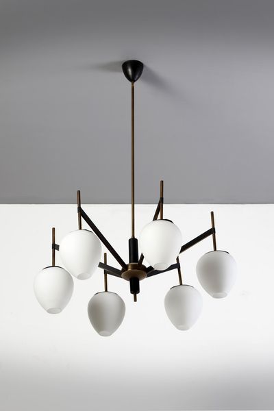 STILNOVO : nello stile di. Lampada a sospensione  - Asta Asta 370 | DESIGN E ARTI DECORATIVE DEL NOVECENTO Virtuale - Associazione Nazionale - Case d'Asta italiane