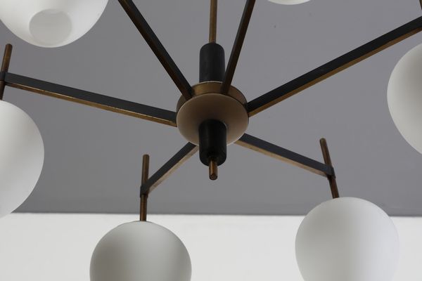 STILNOVO : nello stile di. Lampada a sospensione  - Asta Asta 370 | DESIGN E ARTI DECORATIVE DEL NOVECENTO Virtuale - Associazione Nazionale - Case d'Asta italiane