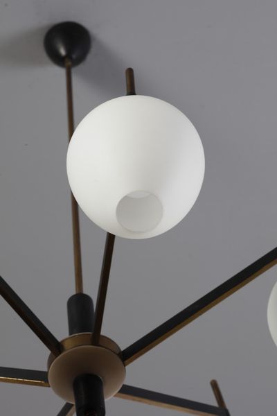 STILNOVO : nello stile di. Lampada a sospensione  - Asta Asta 370 | DESIGN E ARTI DECORATIVE DEL NOVECENTO Virtuale - Associazione Nazionale - Case d'Asta italiane