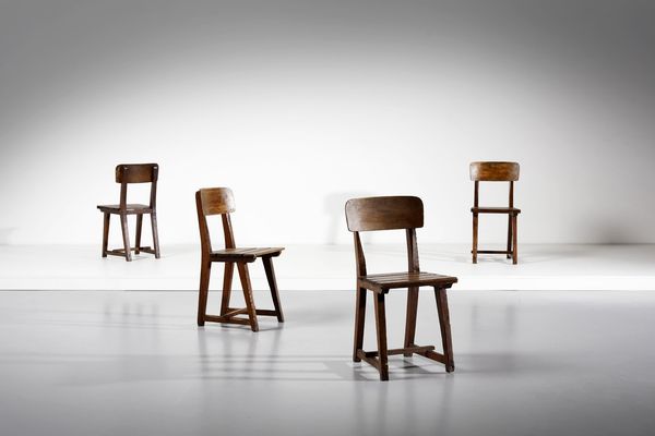 MANIFATTURA ITALIANA : Quattro sedie  - Asta Asta 370 | DESIGN E ARTI DECORATIVE DEL NOVECENTO Virtuale - Associazione Nazionale - Case d'Asta italiane