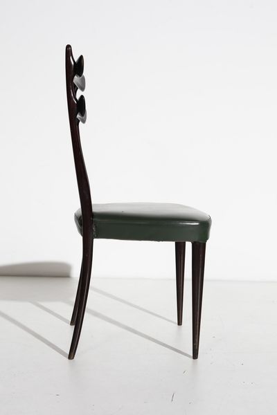 MANIFATTURA ITALIANA : Cinque sedie  - Asta Asta 370 | DESIGN E ARTI DECORATIVE DEL NOVECENTO Virtuale - Associazione Nazionale - Case d'Asta italiane